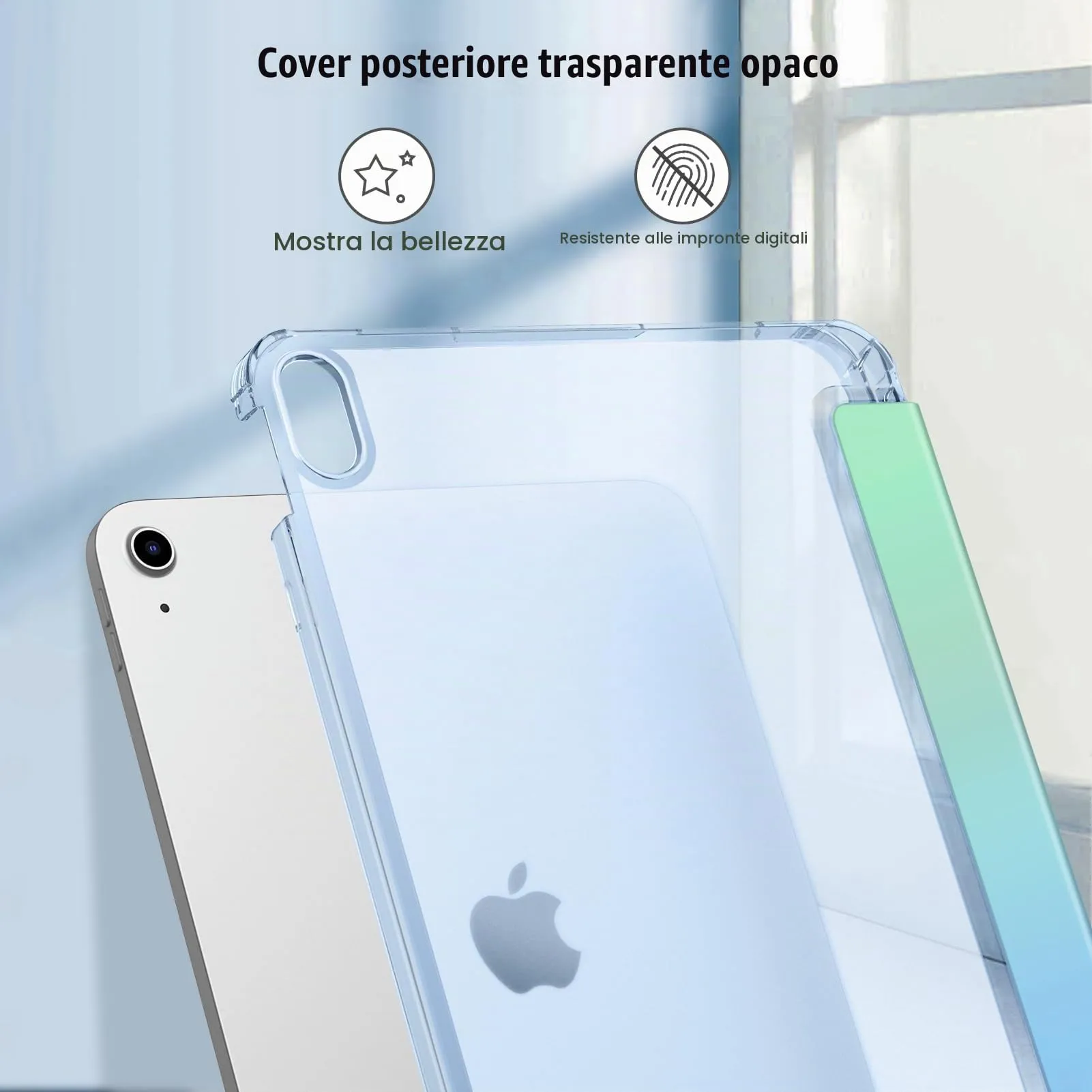 FINTIE Cover per iPad 11ª Gen 11" (2025) / iPad 10ª Gen 10.9" (2022) - Mare Ombre - immagine 6