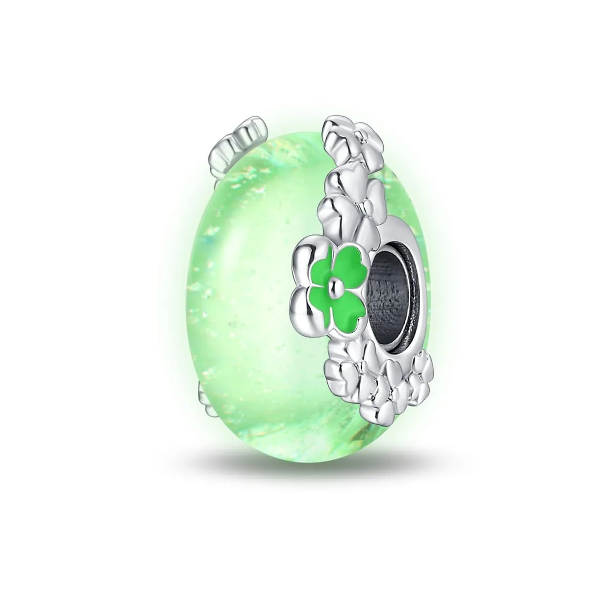 TINSLO Bead Charm in Argento Sterling 925 con Cubic Zirconia per Braccialetti e Collane Europee - immagine 4
