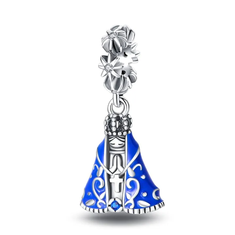 TINSLO Bead Charm in Argento Sterling 925 con Cubic Zirconia per Braccialetti e Collane Europee - immagine 1