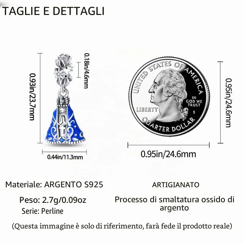 TINSLO Bead Charm in Argento Sterling 925 con Cubic Zirconia per Braccialetti e Collane Europee - immagine 6
