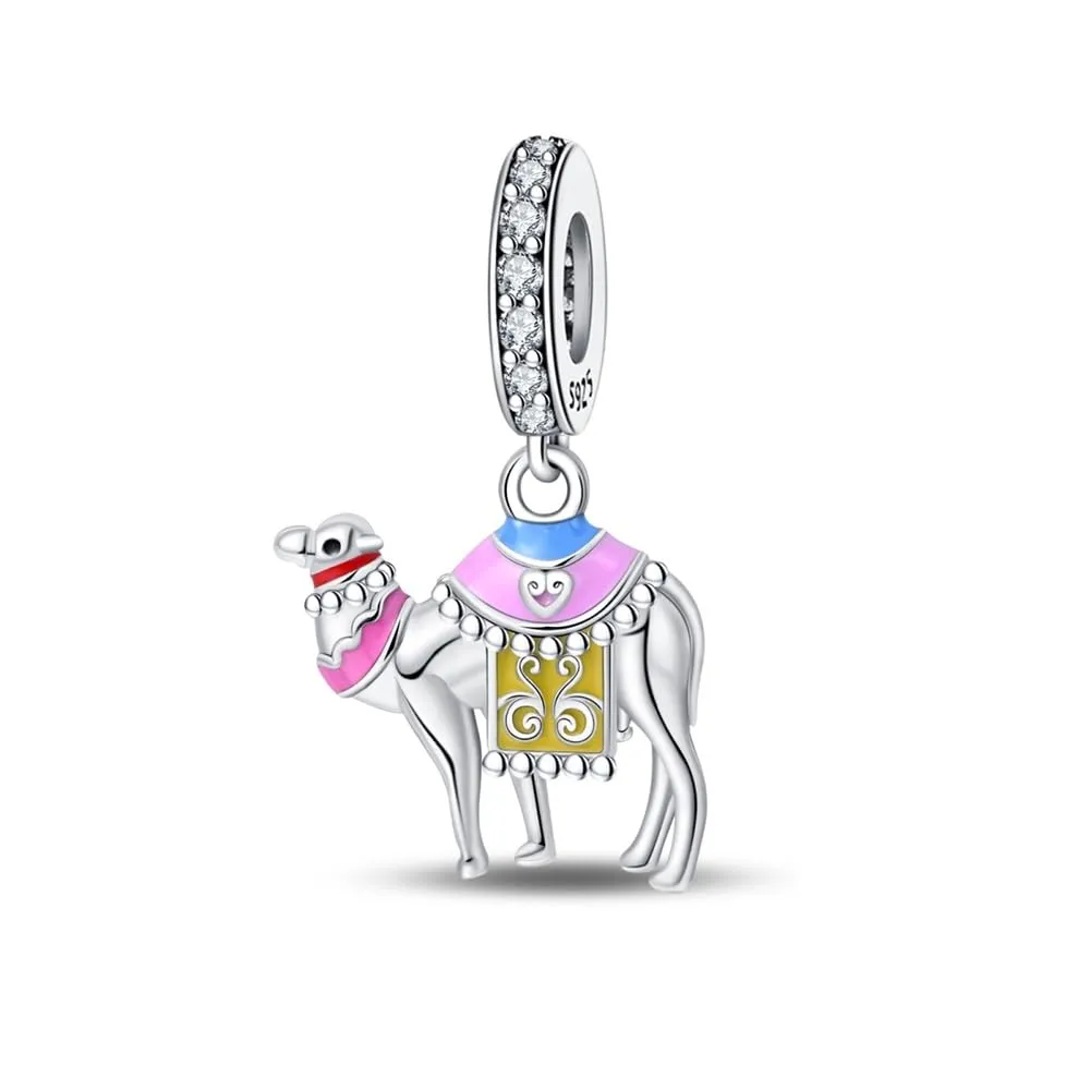 TINSLO Bead Charm Argento Sterling 925 con Cubic Zirconia per Braccialetti e Collane Europei - immagine 1