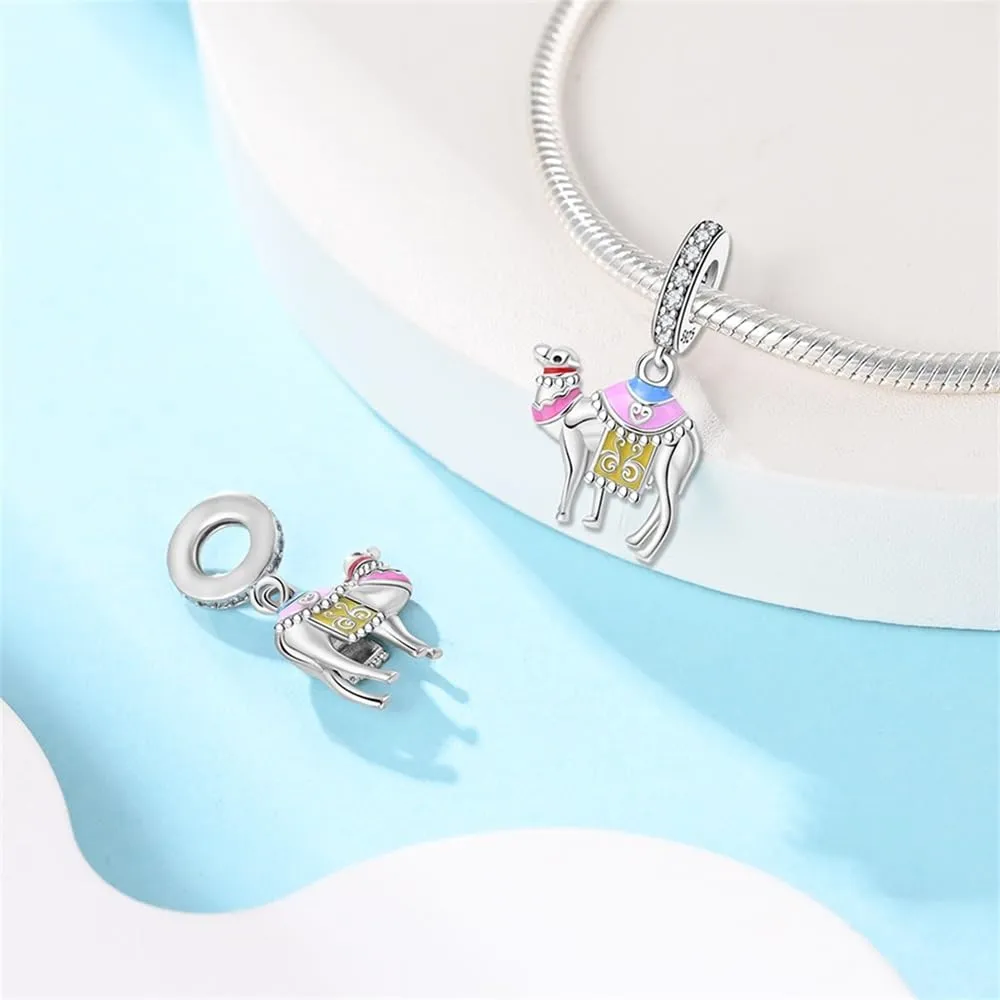 TINSLO Bead Charm Argento Sterling 925 con Cubic Zirconia per Braccialetti e Collane Europei - immagine 2