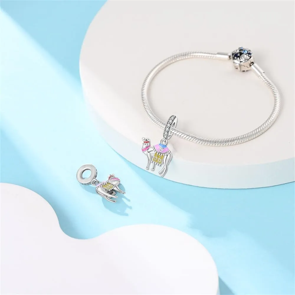 TINSLO Bead Charm Argento Sterling 925 con Cubic Zirconia per Braccialetti e Collane Europei - immagine 3