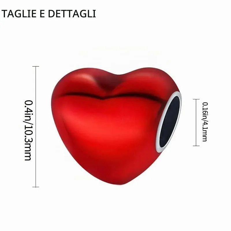 TINSLO Bead Charm Ciondolo Argento Sterling 925 con Cubic Zirconia per Braccialetti e Collane Europee - immagine 6