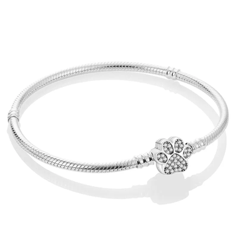 KUNSIR Bracciale Snake in Argento Sterling 925 per Ciondoli, Compatibile con Pandora, 20cm - immagine 1