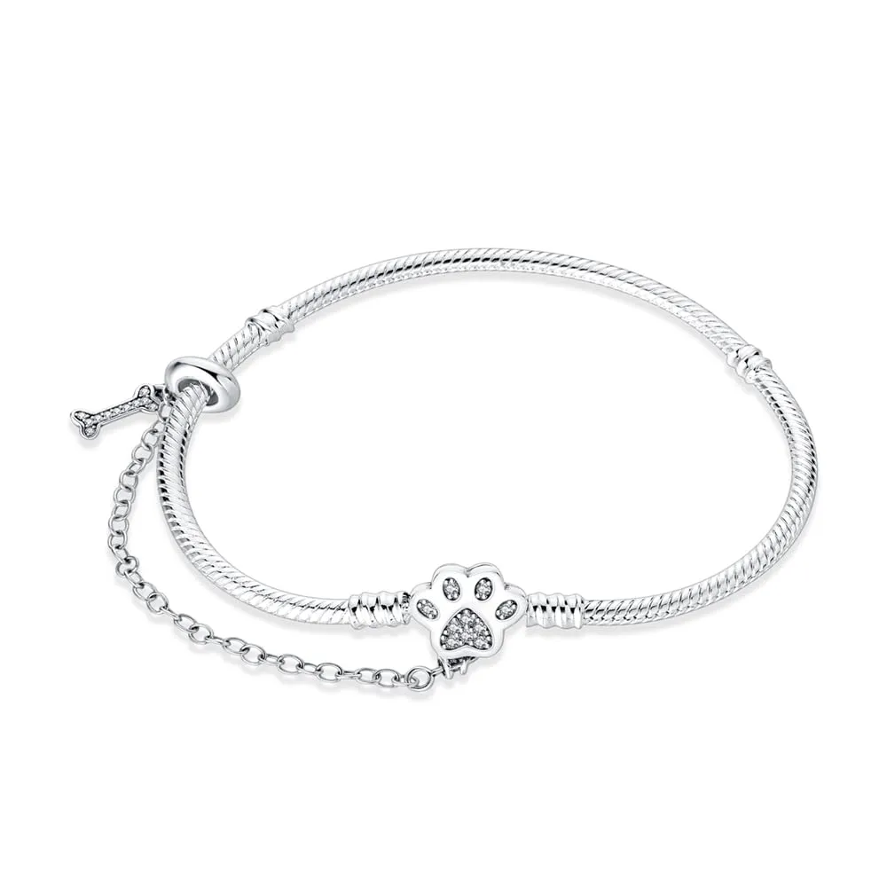 KUNSIR Bracciale Snake in Argento Sterling 925 per Ciondoli, Compatibile con Pandora, 19cm - immagine 1