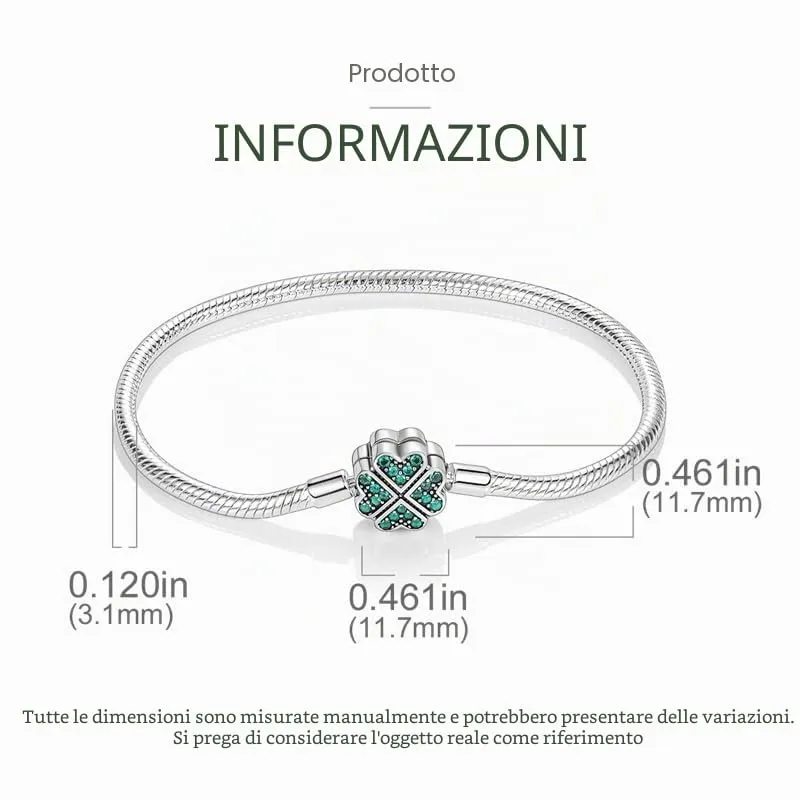 KUNSIR Moments Bracciale Donna in Argento Sterling 925 Snake, Compatibile con Pandora, 17cm - immagine 6
