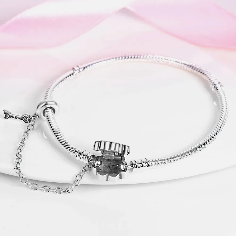 KUNSIR Moments Bracciale Donna in Argento Sterling 925 Snake, Compatibile con Pandora, 17cm - immagine 2