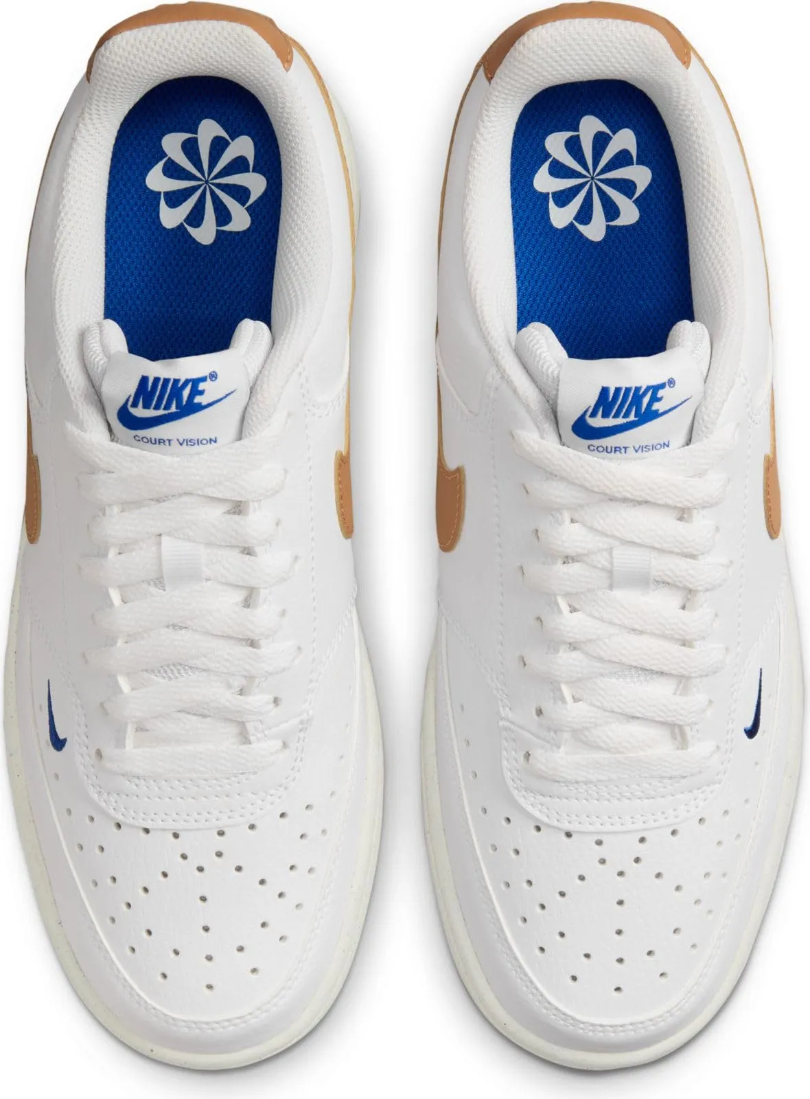 Nike Sportswear Court Vision Lo NN White/Flax-Game Royal-Sail FV9952-102 - immagine 4