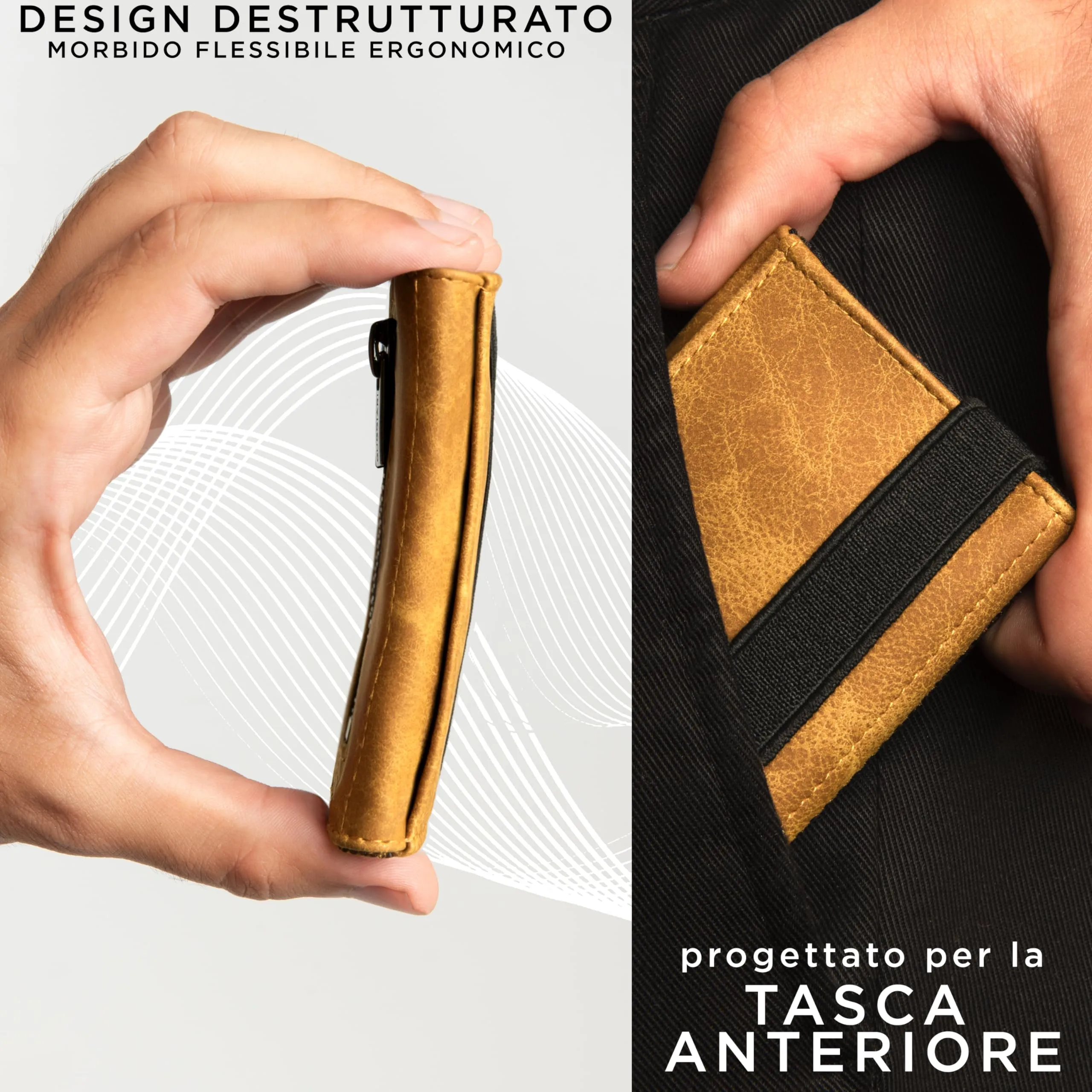 GUGGIARI Portafoglio Uomo in Pelle con Tasca Portamonete e RFID - immagine 3