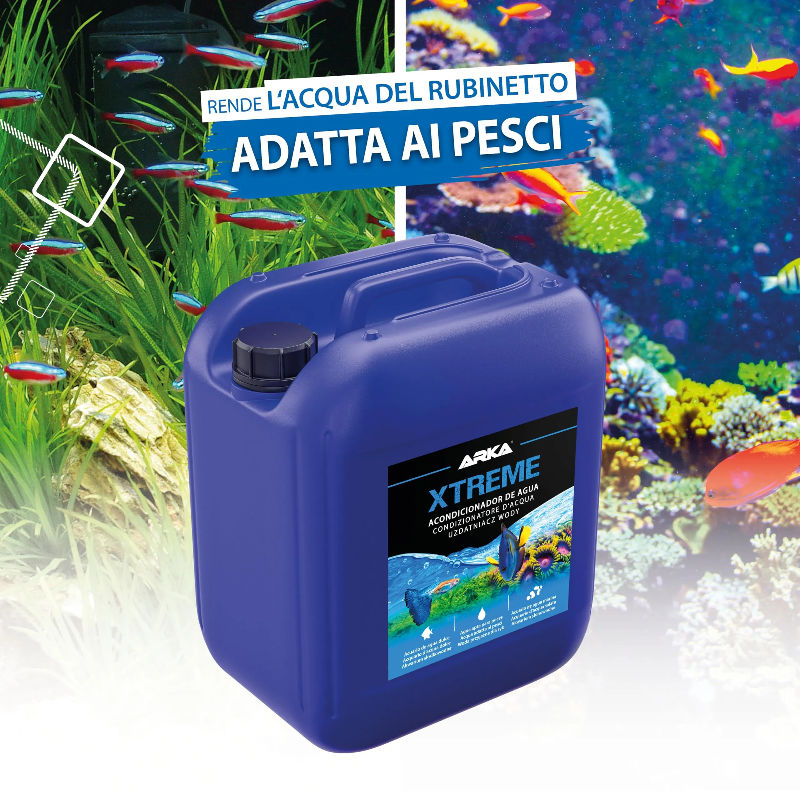 ARKA Xtreme Anticloro Biocondizionatore Acqua Acquario 5000 ml - immagine 7