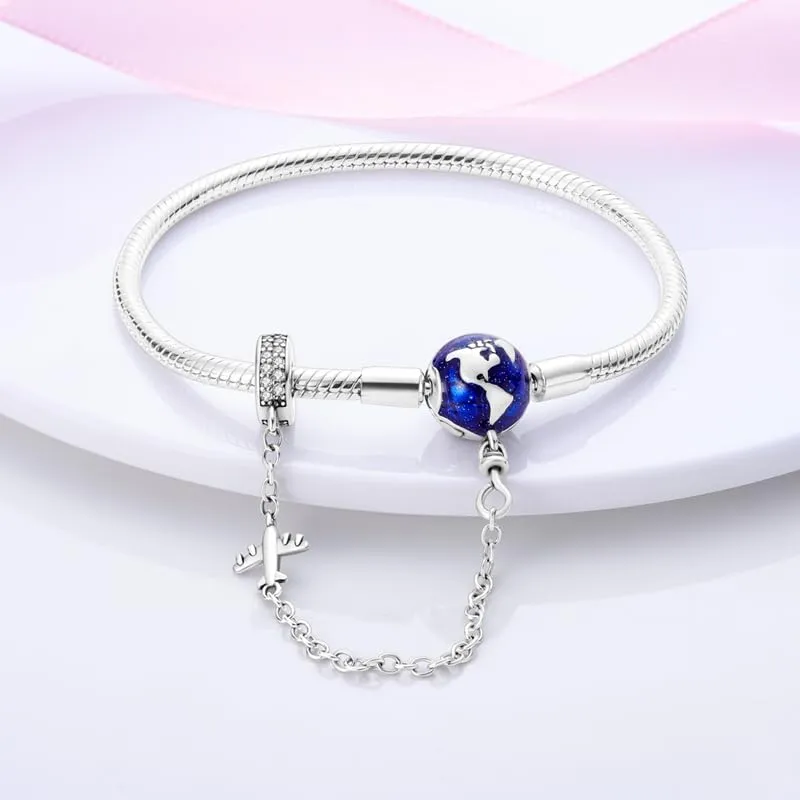KUNSIR Bracciale Snake in Argento Sterling 925 Compatibile con Pandora Ciondolo - immagine 3