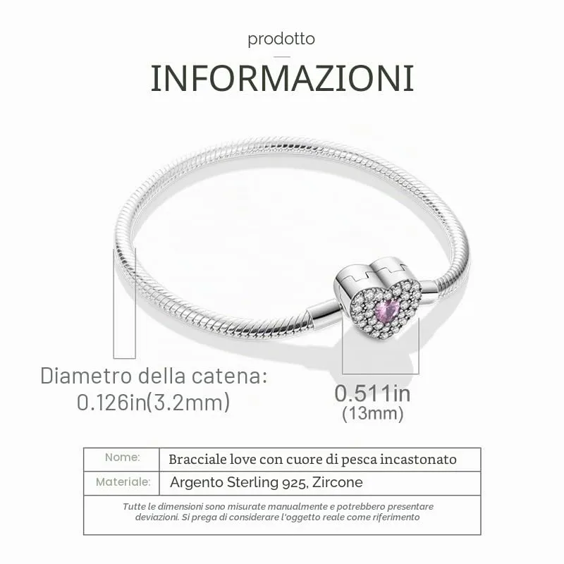 KUNSIR Moments Bracciale Donna Snake in Argento Sterling 925 Compatibile con Pandora 20cm - immagine 6