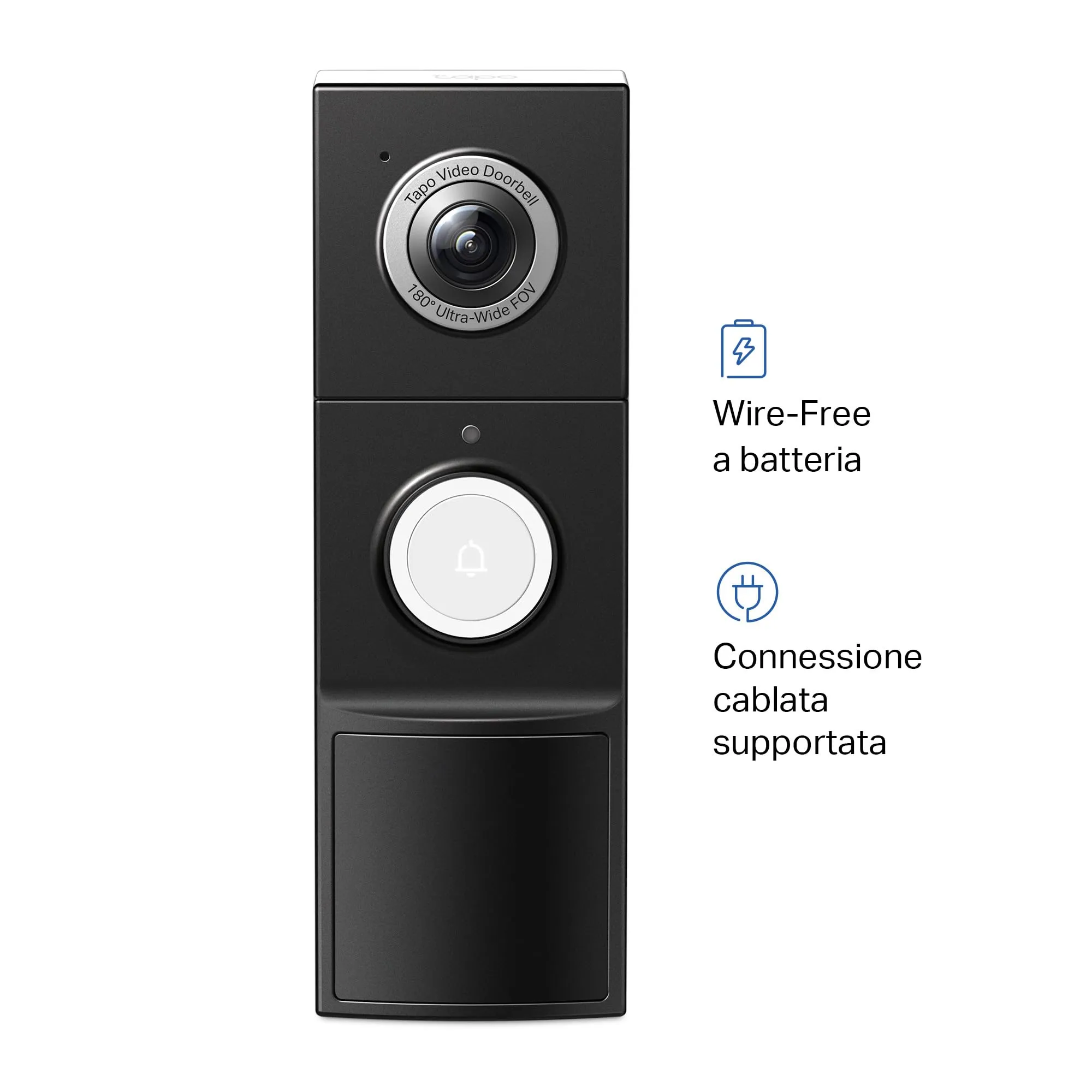 Tapo D235 Videocitofono WiFi 2K 5MP Batteria Campo Visivo 180° - immagine 2