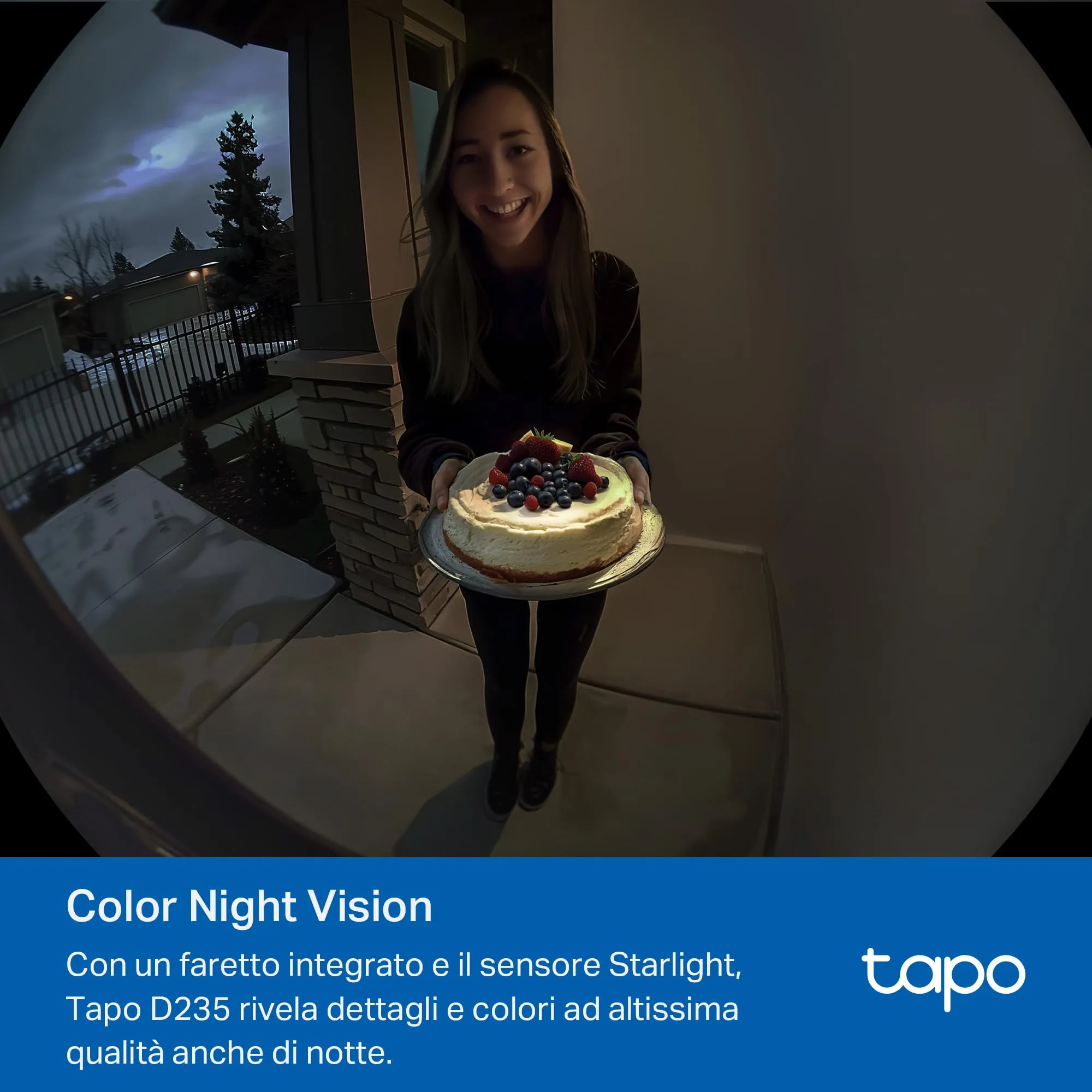 Tapo D235 Videocitofono WiFi 2K 5MP Batteria Campo Visivo 180° - immagine 7