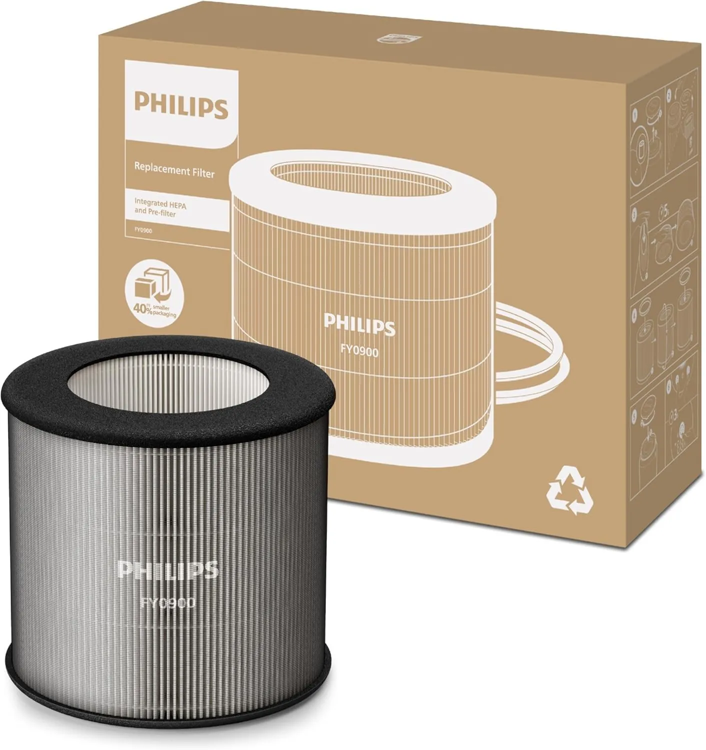 Philips Filtro HEPA NanoProtect FY0900/30 per Purificatore d'Aria Serie 800/900 - immagine 1