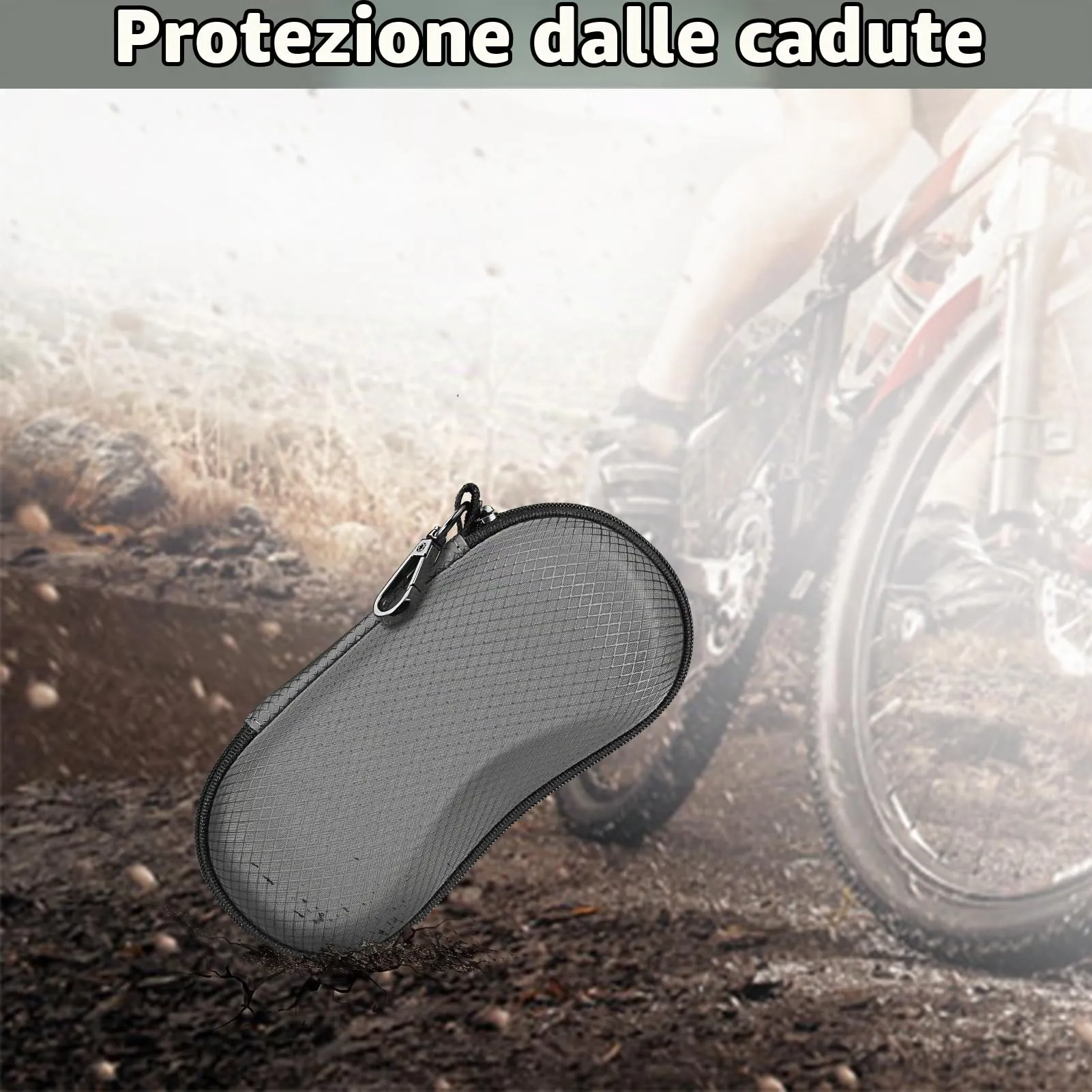 FINTIE Custodia Occhiali Rigida in EVA, Grigio Scuro - immagine 8