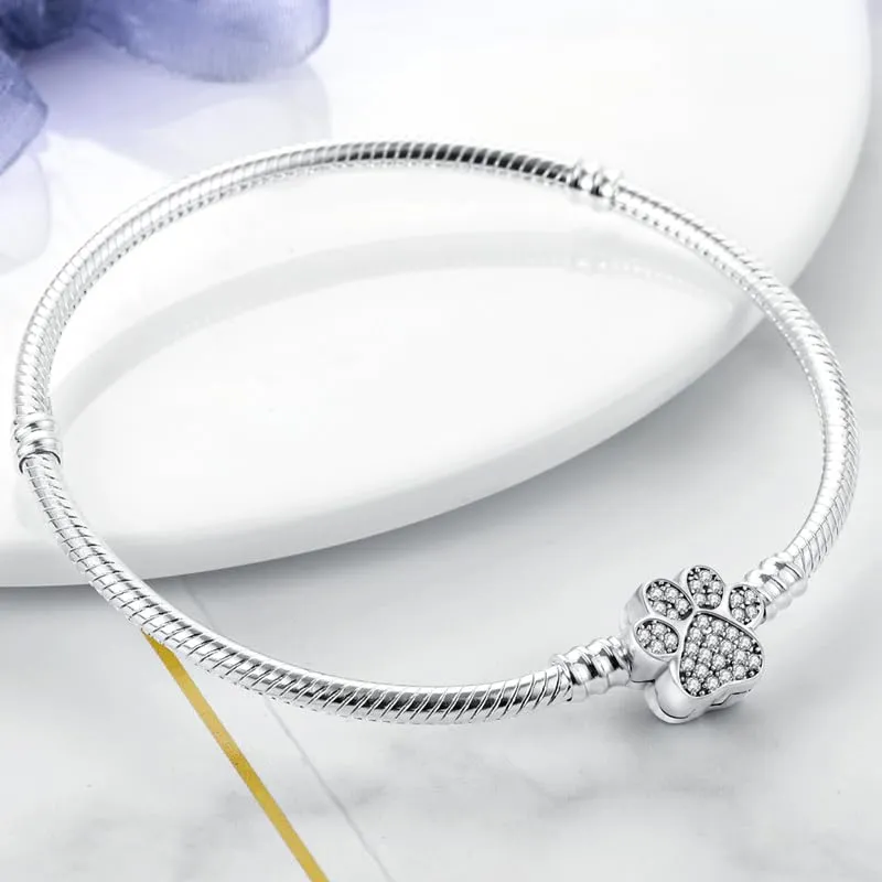 KUNSIR Moments Bracciale Donna Snake in Argento Sterling 925 Compatibile con Pandora - immagine 3