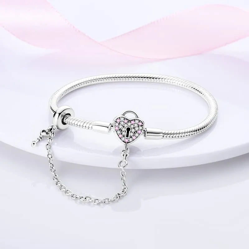 KUNSIR Moments Bracciale Donna in Argento Sterling 925 Snake, Compatibile con Pandora, 17cm - immagine 3