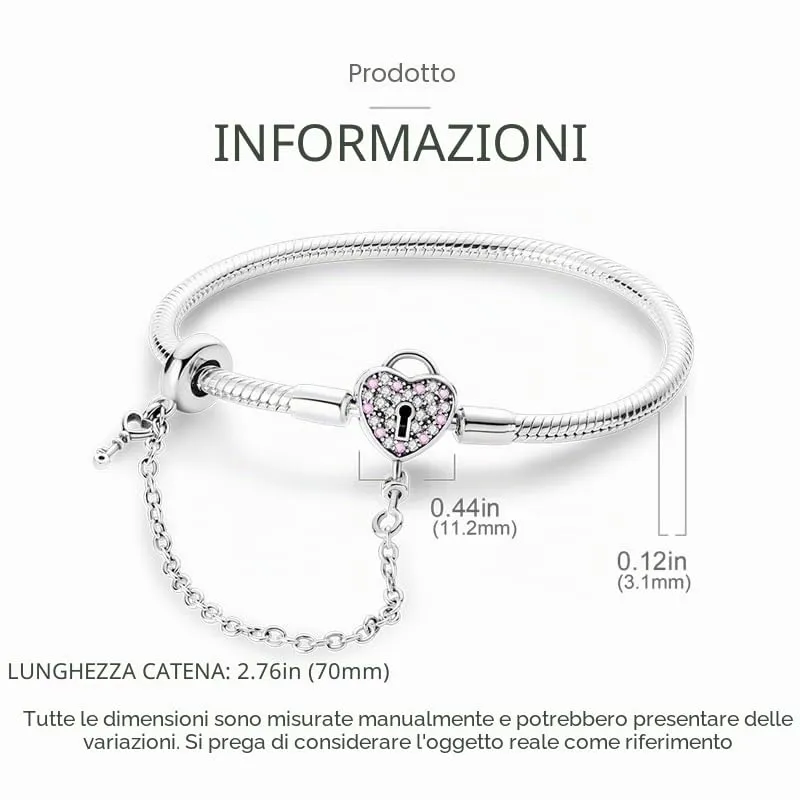 KUNSIR Moments Bracciale Donna in Argento Sterling 925 Snake, Compatibile con Pandora, 17cm - immagine 6