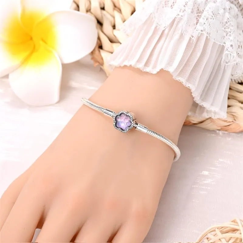 KUNSIR Moments Bracciale Snake in Argento Sterling 925 per Ciondoli Compatibile con Pandora, 18cm - immagine 5