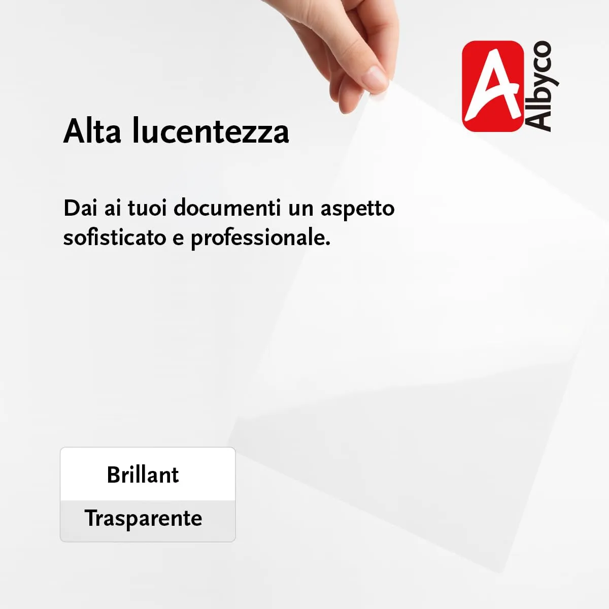 Albyco Buste per Plastificazione A4 125 Micron Brillanti, 100 Pezzi - immagine 4
