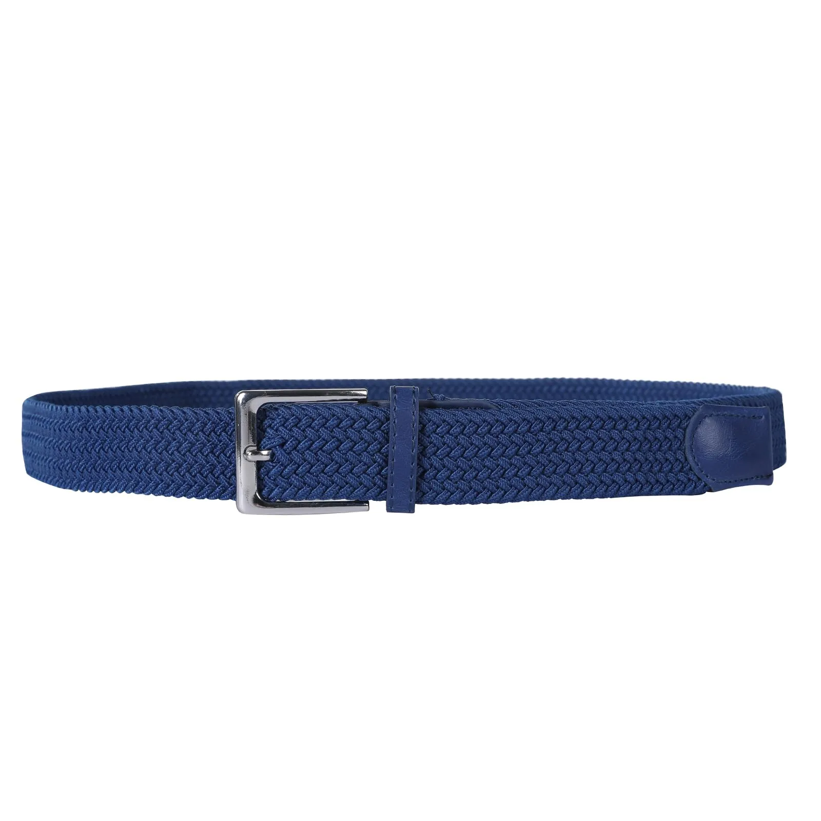 Bella Accessori Cintura Elastica Intrecciata Unisex Blu Jeans 110cm-155cm - immagine 6