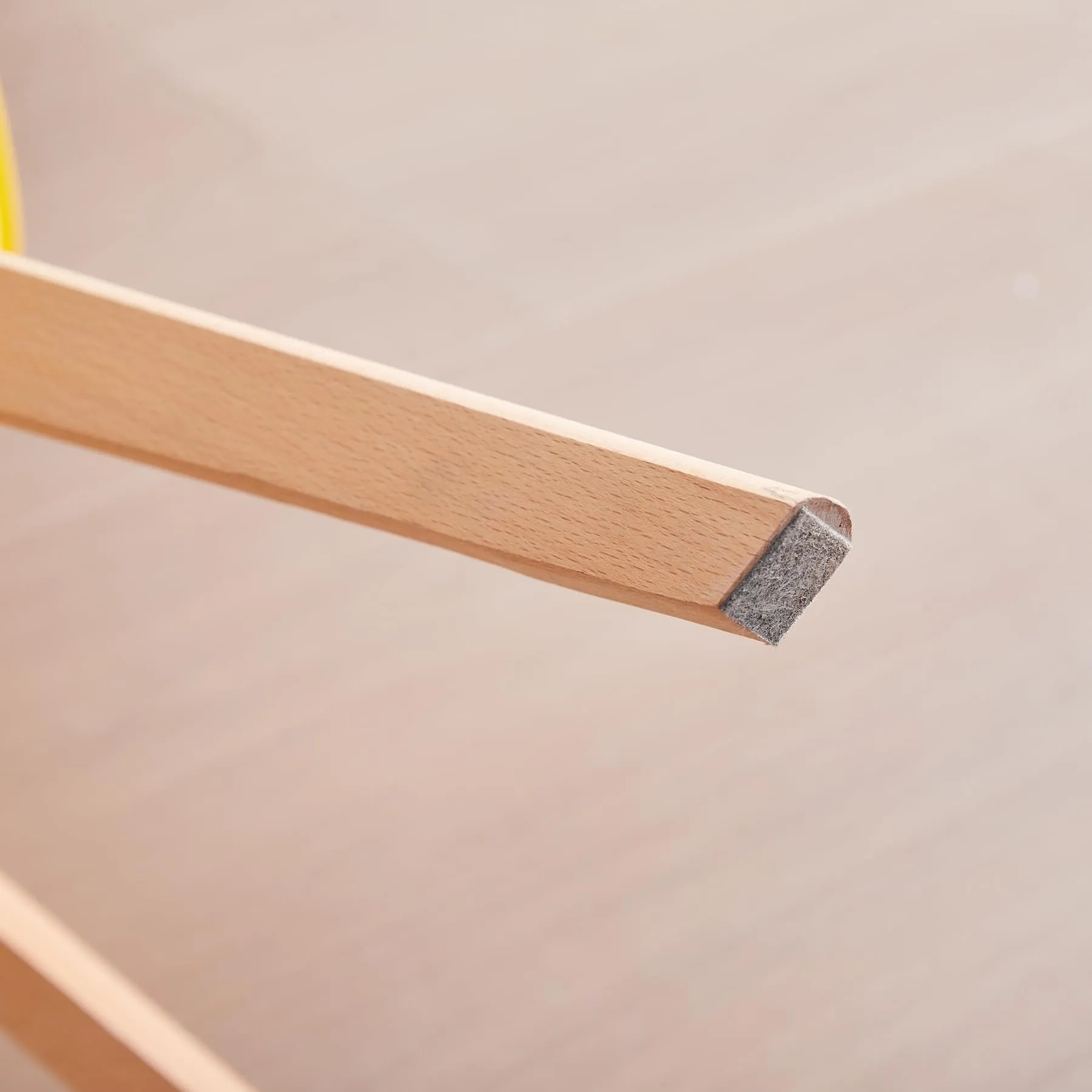 JZGORC Set di 8 Sedie da Pranzo Moderne, Cuscini Imbottiti e Gambe in Legno di Faggio - Giallo - immagine 8