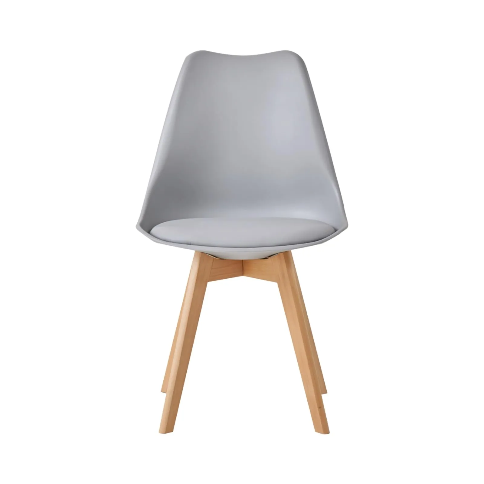 JZGORC Set di 8 Sedie da Sala da Pranzo e Cucina in Stile Nordico con Gambe in Faggio Massello, Grigio - immagine 2