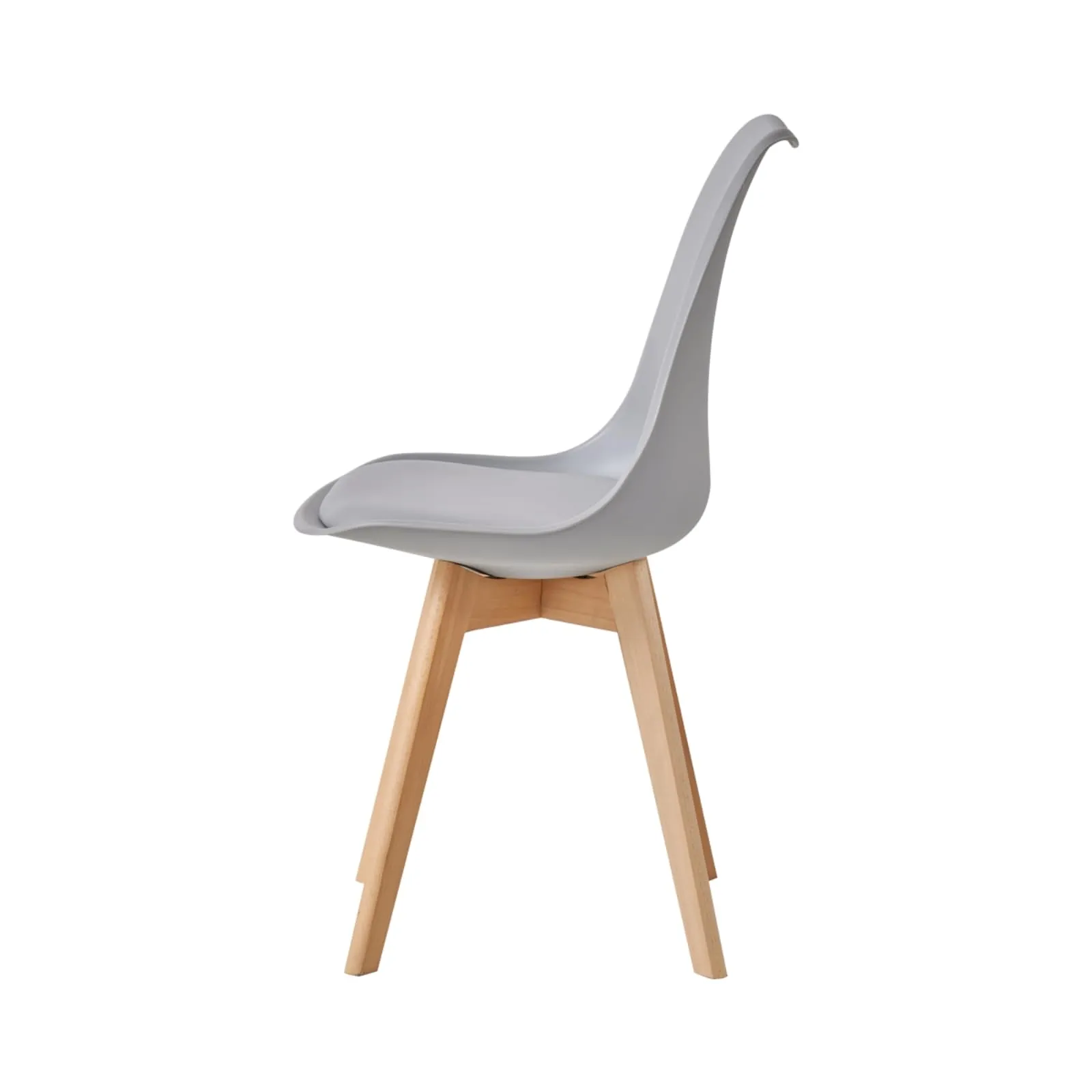 JZGORC Set di 8 Sedie da Sala da Pranzo e Cucina in Stile Nordico con Gambe in Faggio Massello, Grigio - immagine 3