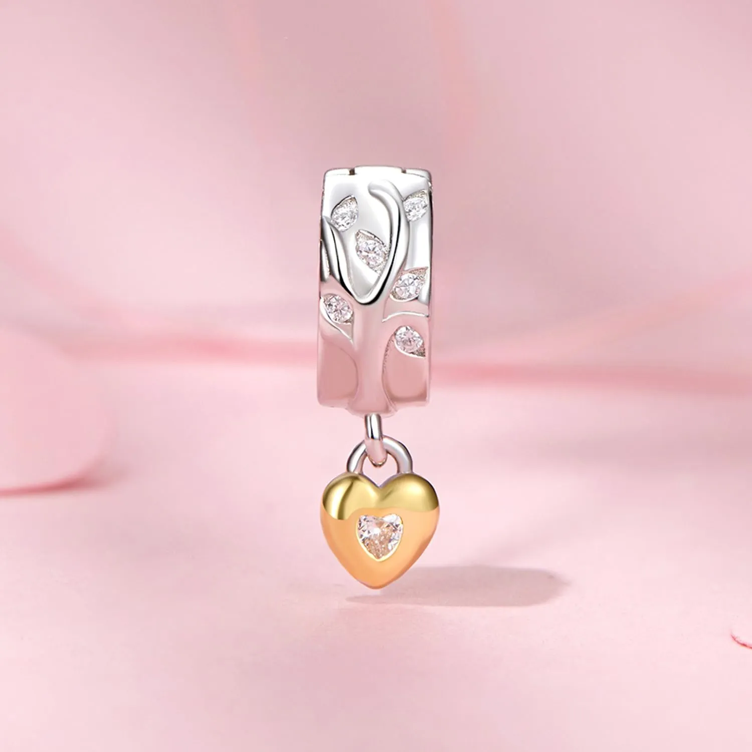 NINGAN 925 Argento Sterling Charm Albero Della Vita Clip Bead - immagine 2