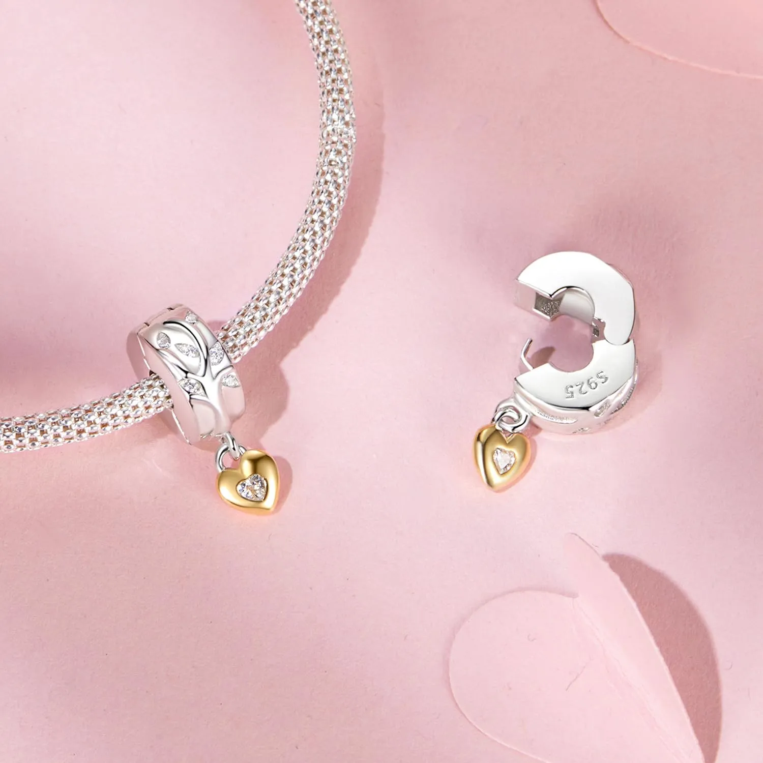 NINGAN 925 Argento Sterling Charm Albero Della Vita Clip Bead - immagine 3