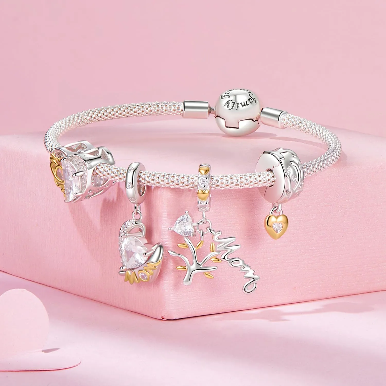 NINGAN 925 Argento Sterling Charm Albero Della Vita Clip Bead - immagine 5