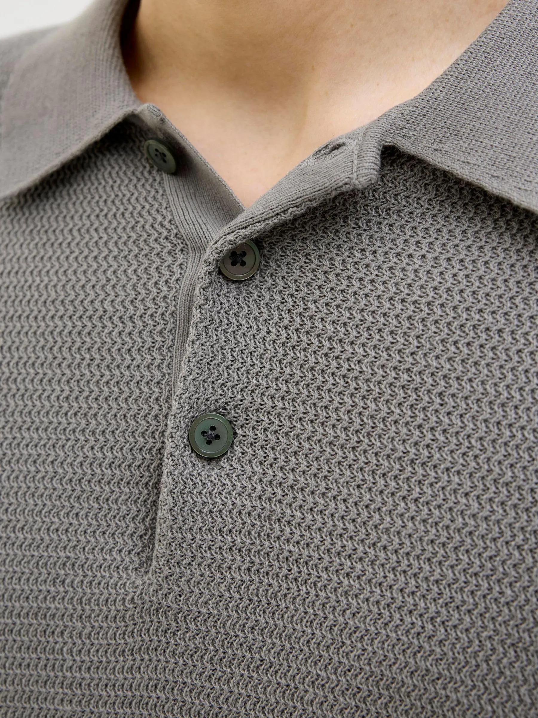 Jack & Jones Jprcccooper Knit Polo, Grigio Steeple, S - immagine 6