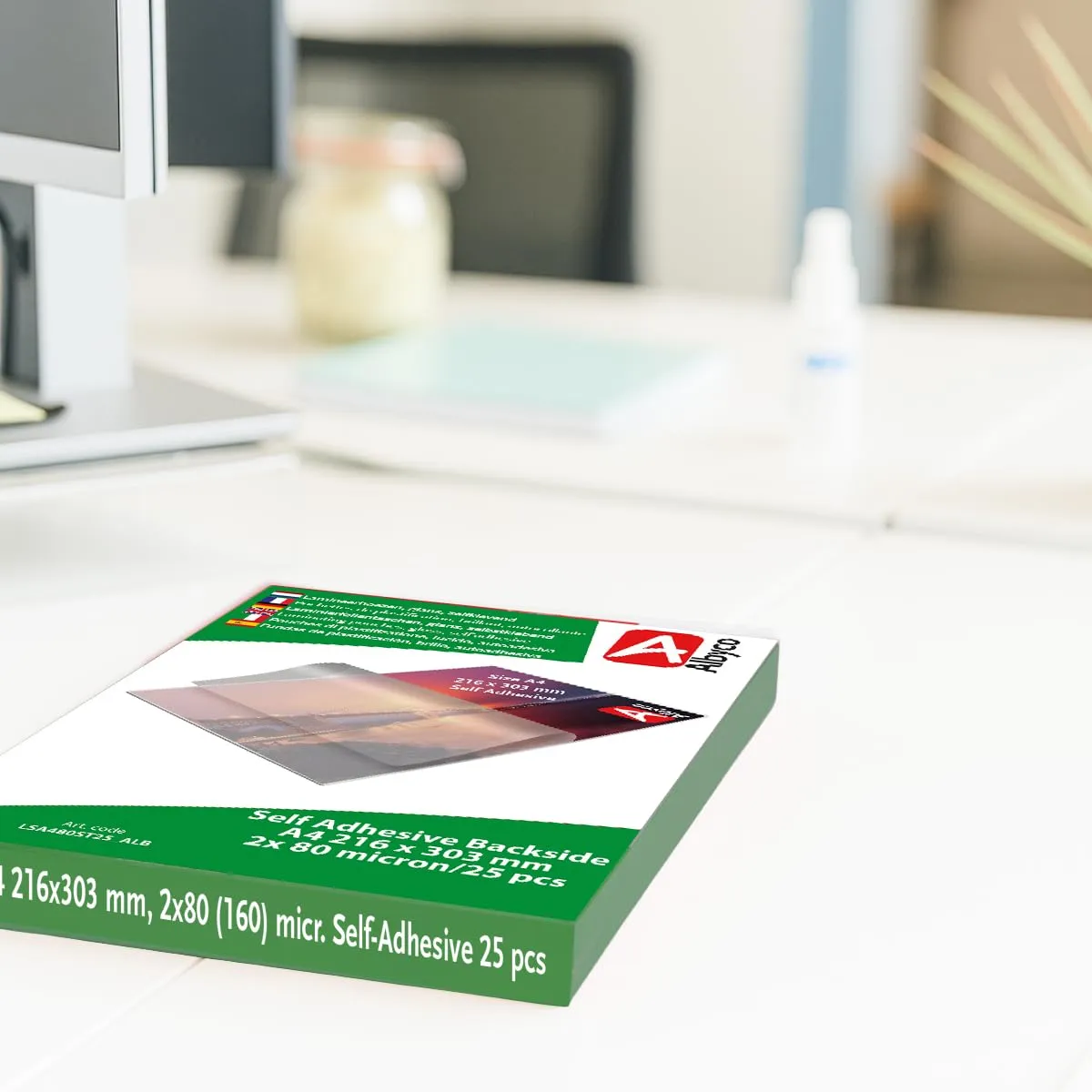 Albyco Pouches Adesive A4 160 Micron, 25 Pezzi - immagine 5