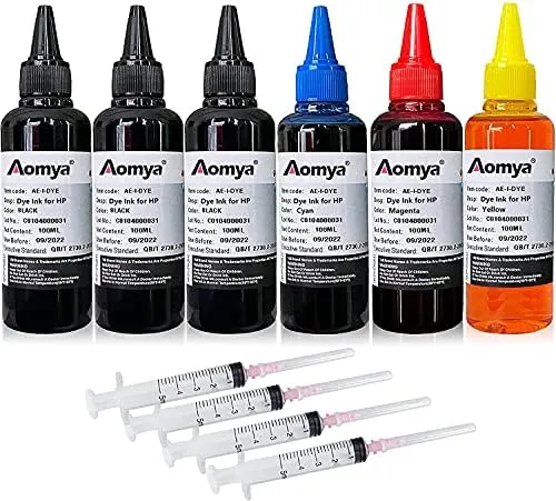 DLMELHOR Kit di ricarica inchiostro per stampanti HP 60 61 62 63 94 95 96 564 901 902 920 932 933 934 940 950 951 952, Compatibile con CISS CIS - immagine 1