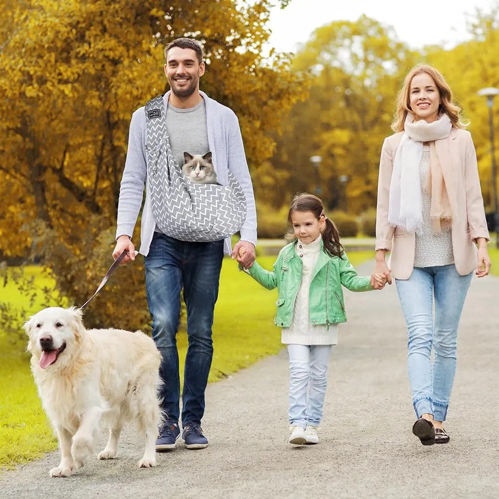 Adiwo Borsa da Viaggio per Cani e Gatti, Reversibile Borsa a Tracolla Regolabile fino a 7.5 kg - immagine 8
