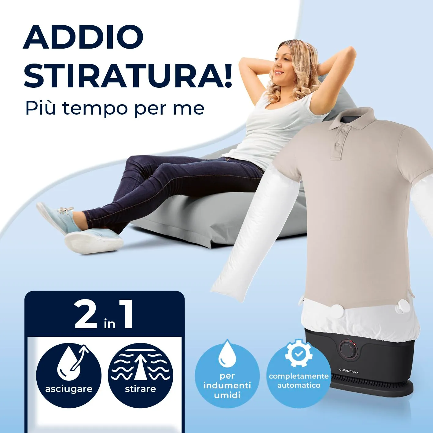 CLEANmaxx Ferro da stiro automatico per camicie Pro - immagine 2