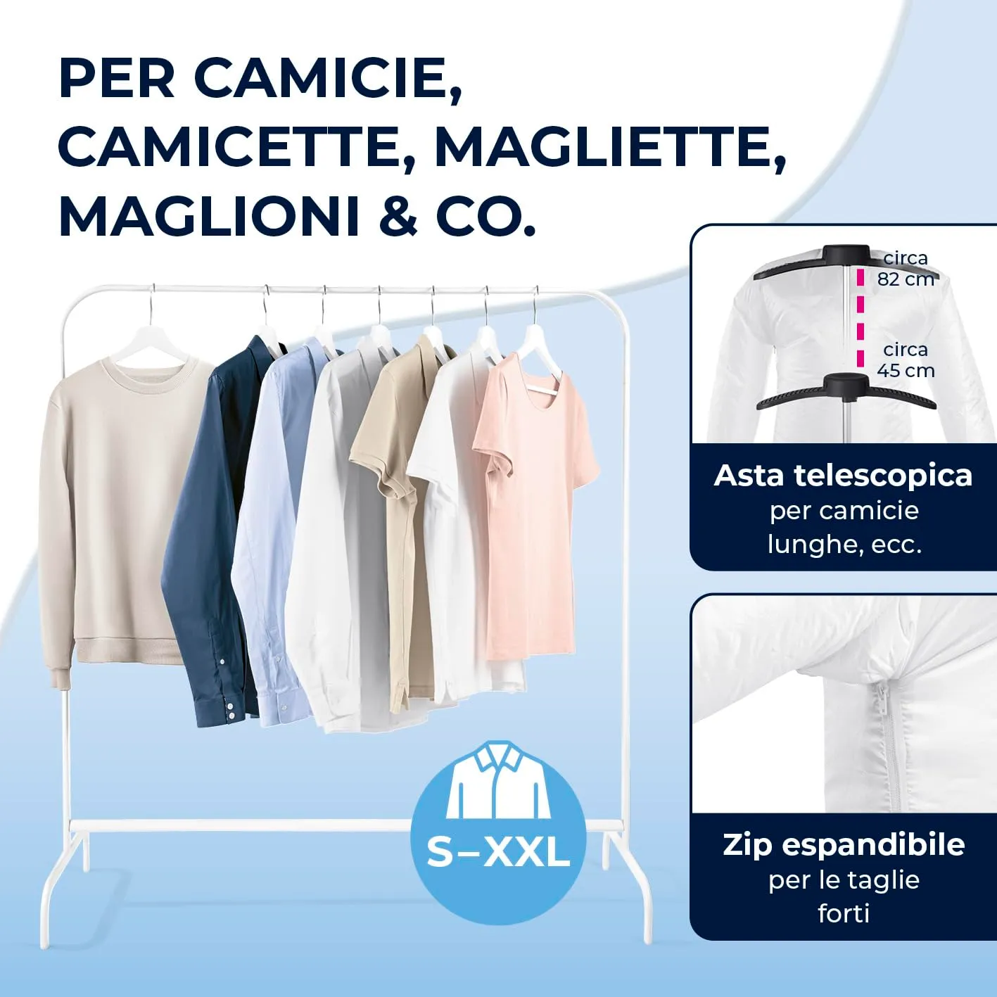 CLEANmaxx Ferro da stiro automatico per camicie Pro - immagine 5