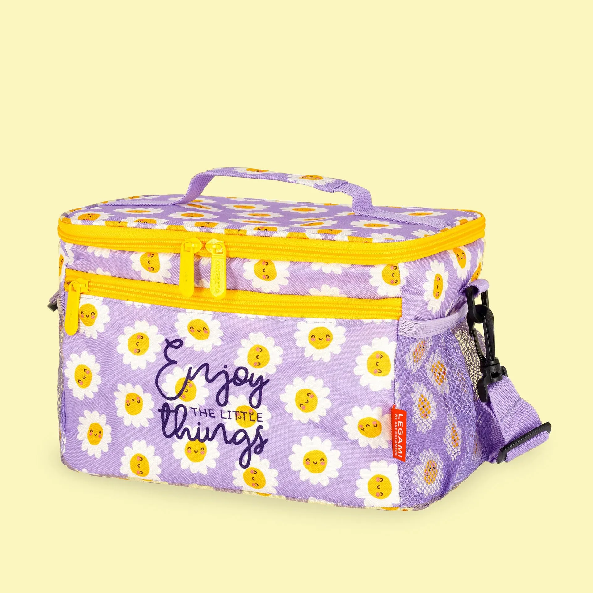 Legami Isolierte Lunch-Tasche Daisy, 7,7 Liter, 28 x 17 x 15 cm - immagine 5