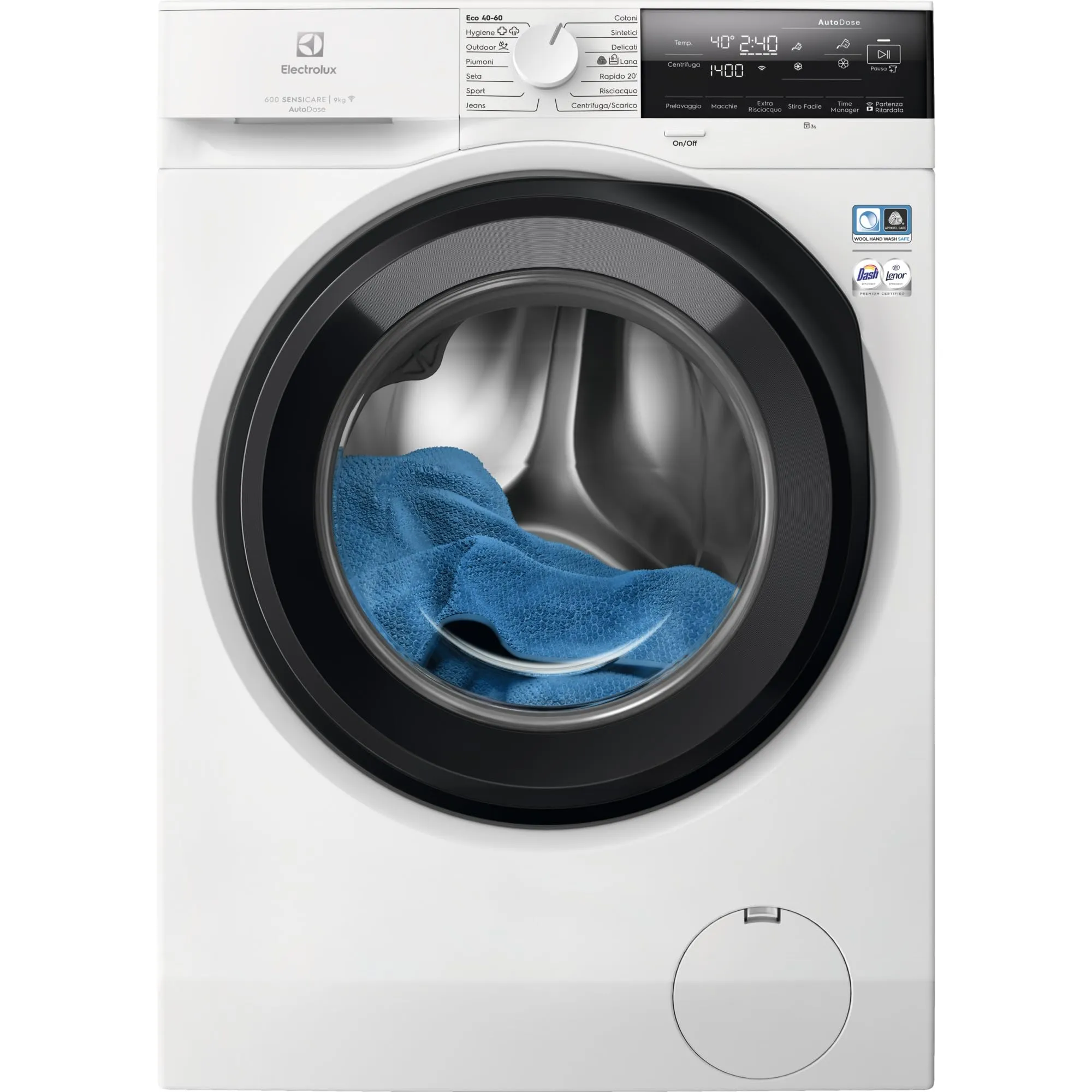 Electrolux EW6FA39GQ Lavatrice Carica Frontale 9 kg SensiCare Serie 600 - immagine 3