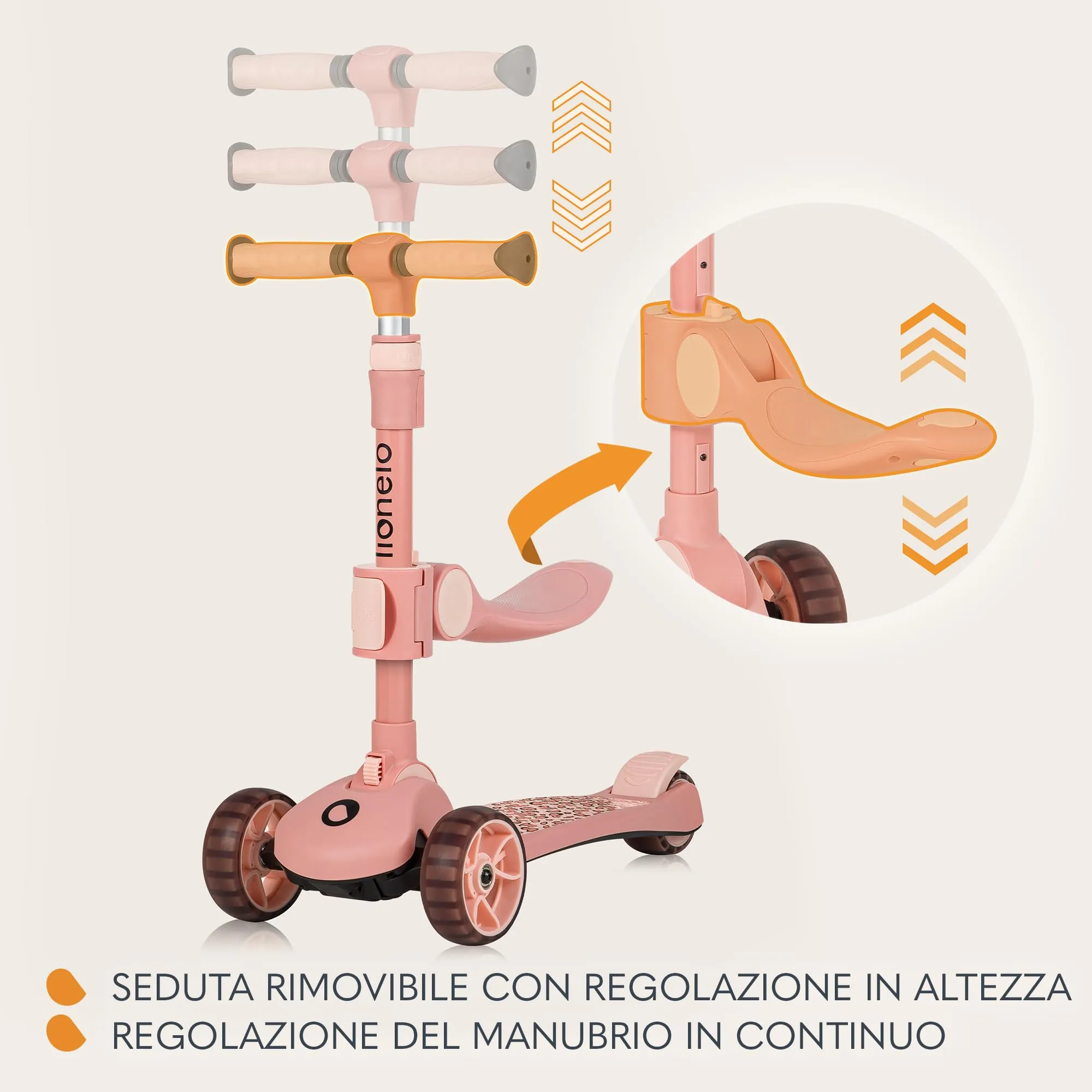 Lionelo Franky 2 in 1 Bicicletta e Monopattino per Bambini fino a 50 kg - immagine 3