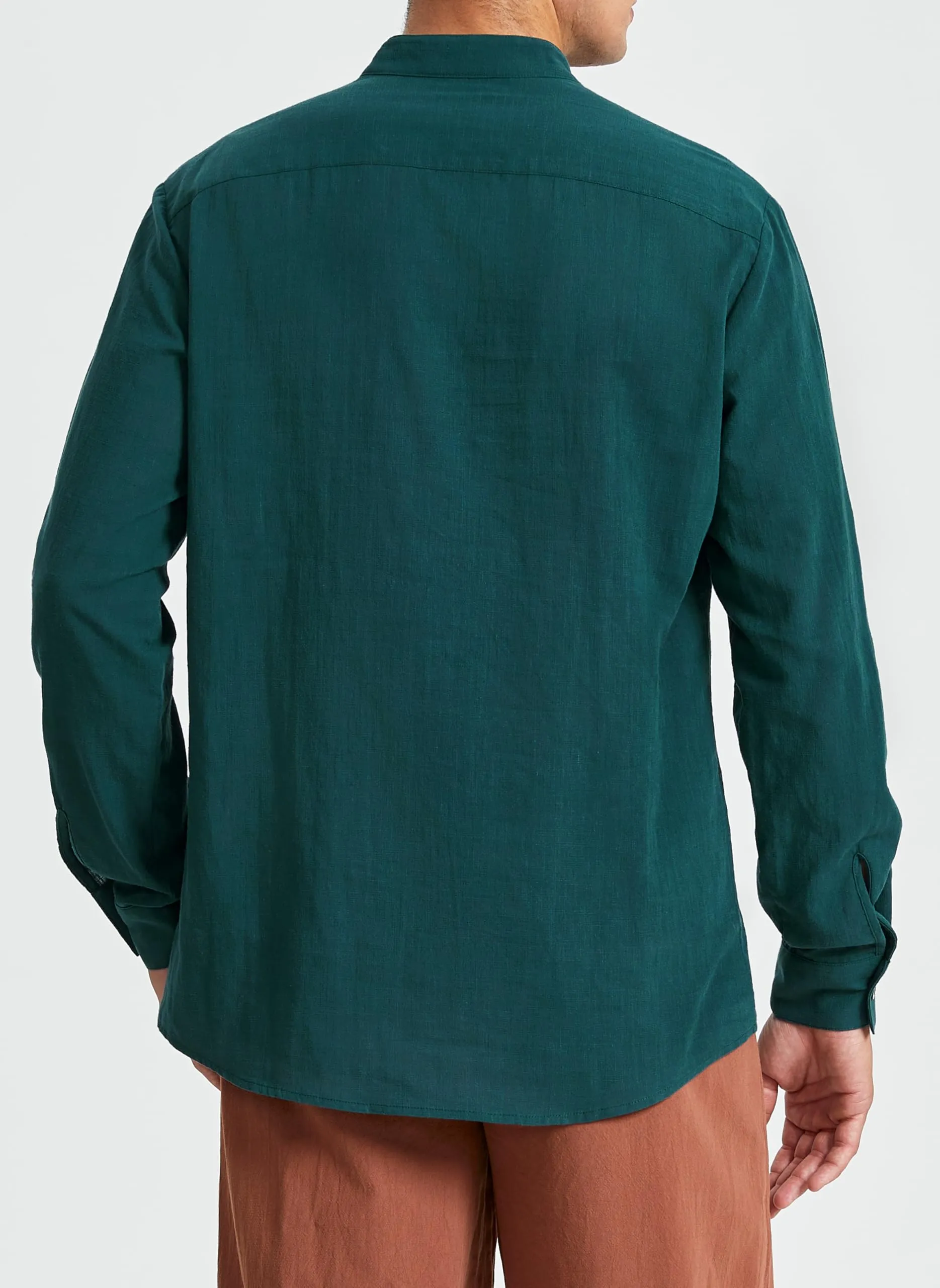 Enlision Camicia Medievale da Uomo Rinascimentale Costume da Pirata Vichingo Verde Acqua 2XL - immagine 3
