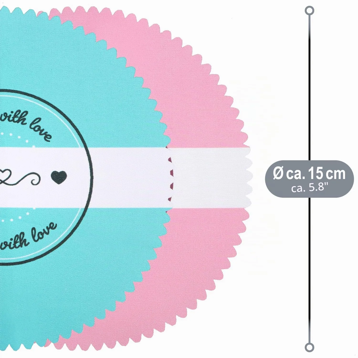 com-four 30x centrini decorativi per barattoli di conserva - immagine 6