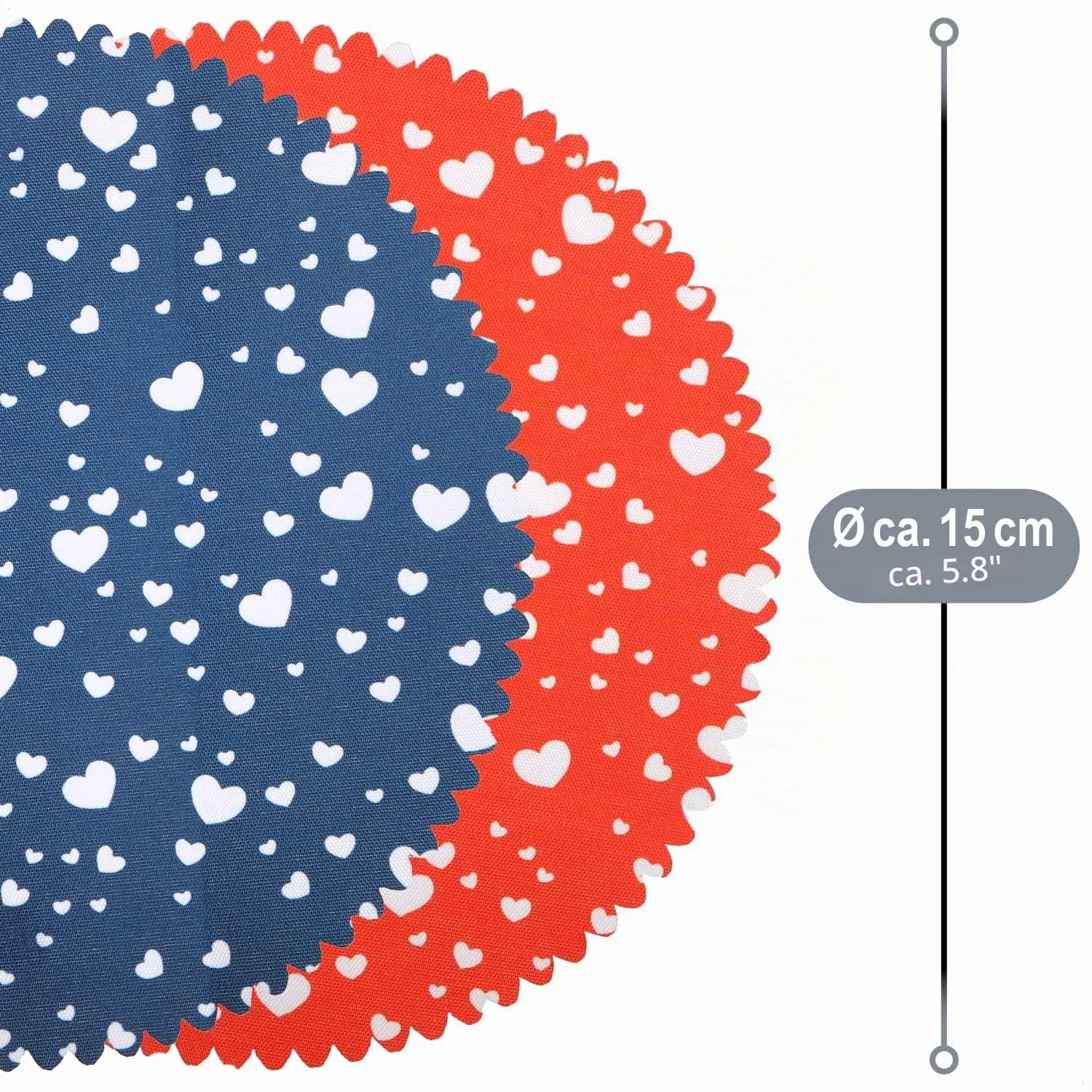 com-four Centrini decorativi per barattoli di conserva, 30 pezzi - immagine 6