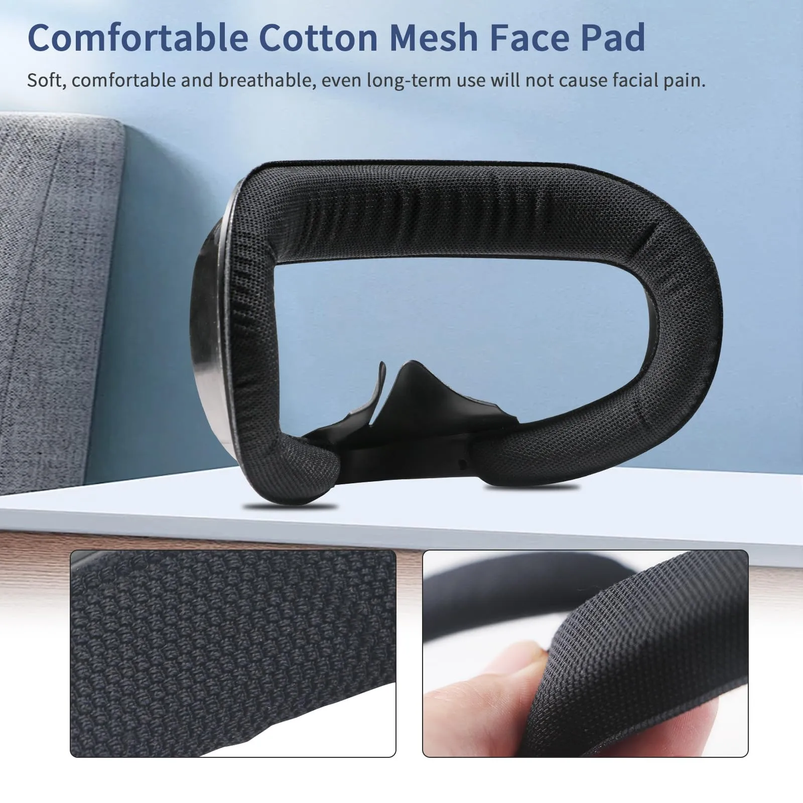 AODELAN Soft Foam Face Cover per Oculus Quest 2 - immagine 2