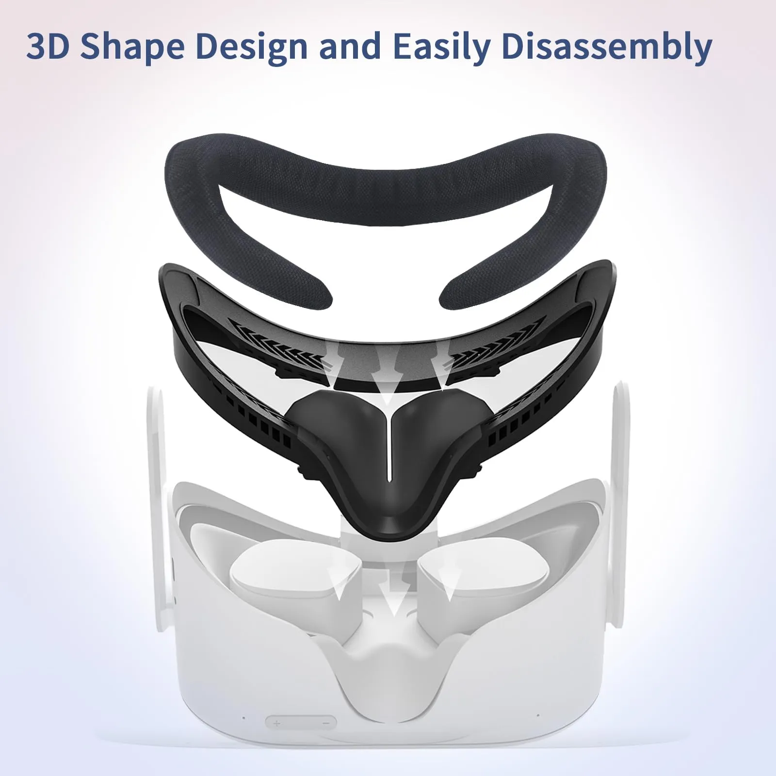 AODELAN Soft Foam Face Cover per Oculus Quest 2 - immagine 5