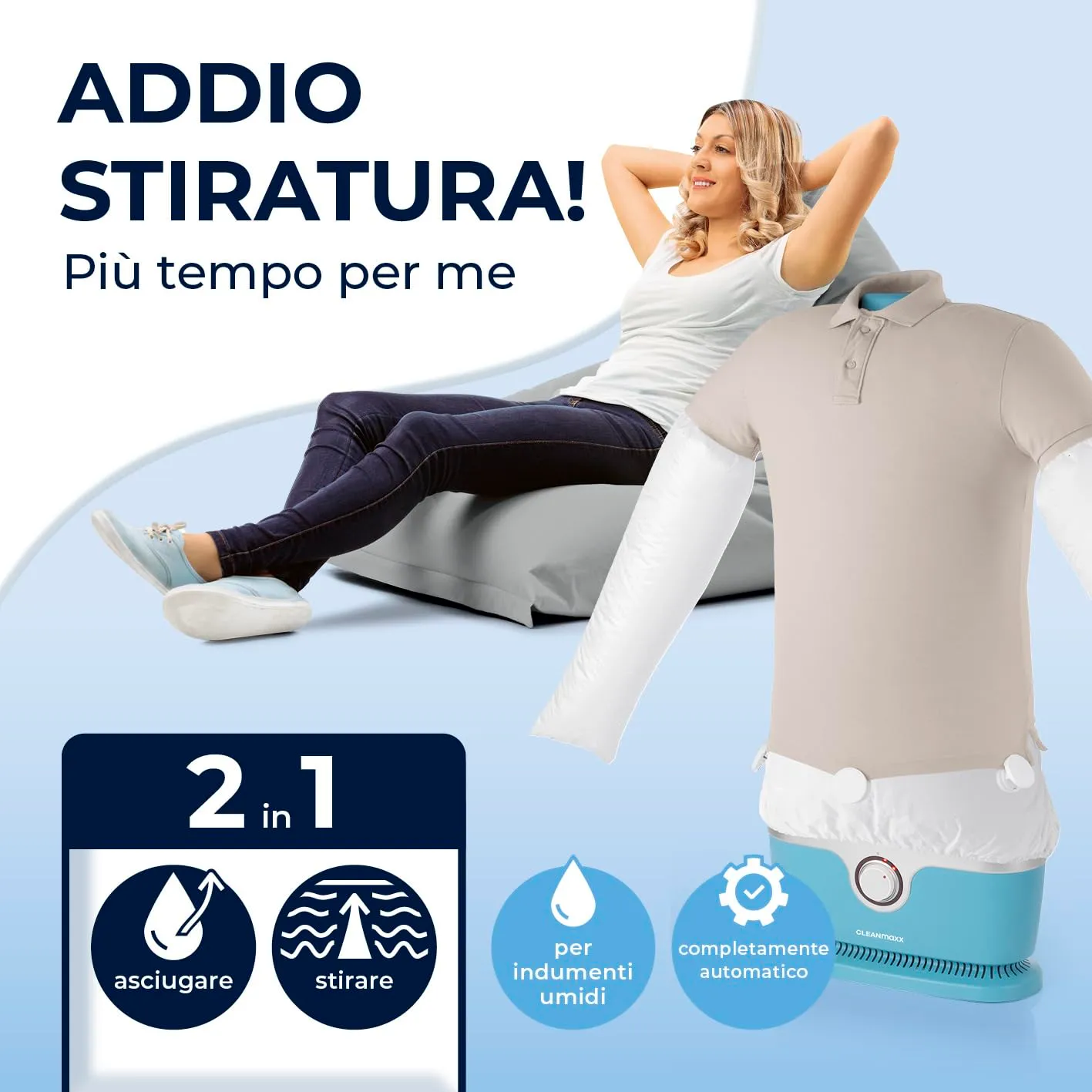 CLEANmaxx Ferro da stiro automatico per camicie PRO - immagine 2