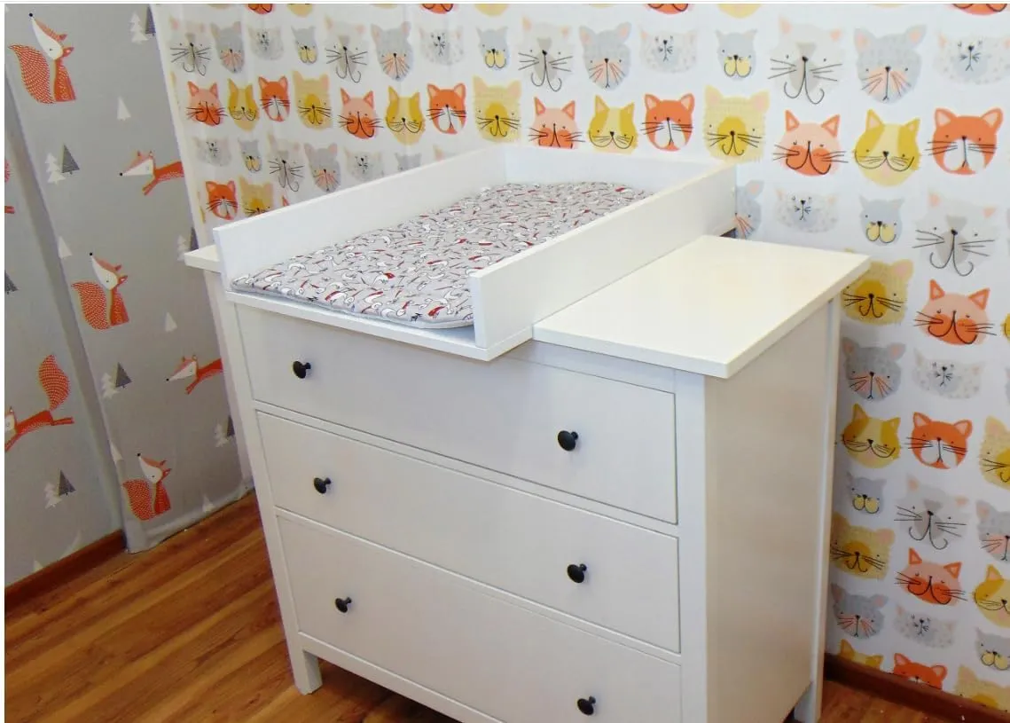 regalik Fasciatoio per IKEA Malm, Cassettiera 48 cm, Blu - immagine 2