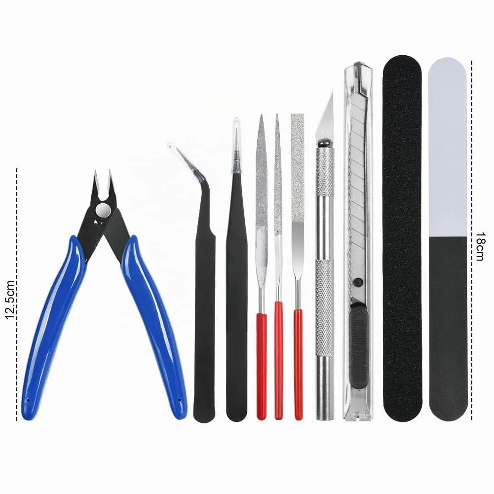 HOTUT Gundam Craft Set, 23 Piece Basic Model Tool Kit for Gunpla, Cars and Hobby Building - immagine 2